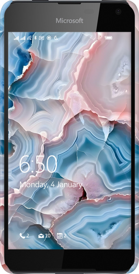 3D пластиковый матовый чехол Мрамор для Nokia Lumia 650 - 6306m-393 изображение 