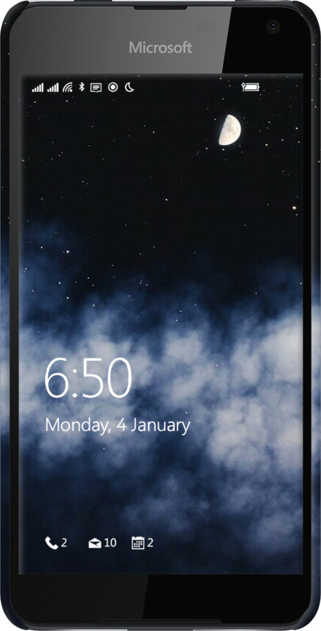 3D пластиковый матовый чехол Ночное небо для Nokia Lumia 650 - 6450m-393 изображение 