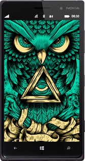 Силиконовый чехол Сова Арт-тату для Nokia Lumia 830 - 3971u-329 изображение 