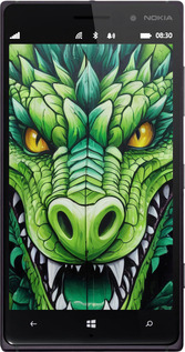 Силиконовый чехол Зелёный дракон для Nokia Lumia 830 - 5816u-329 изображение 