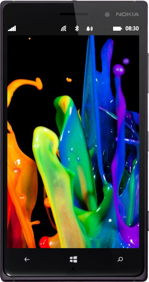 Силиконовый чехол брызги краски для Nokia Lumia 830 - 3957u-329 изображение 