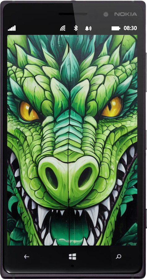 Силиконовый чехол Зелёный дракон для Nokia Lumia 830 - 5816u-329 изображение 