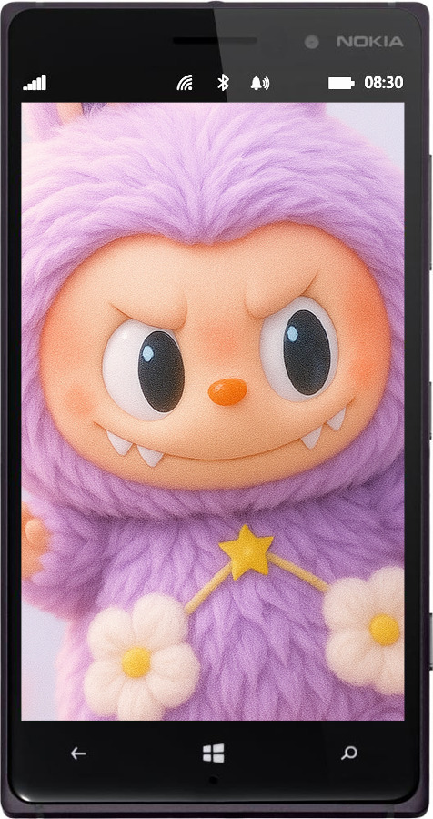 Силиконовый чехол Лабубу для Nokia Lumia 830 - 6708u-329 изображение 