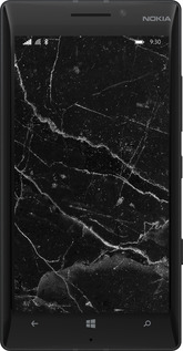 Силіконовий чехол Чорний мармур v2 для Nokia Lumia 930 - 5568u-311 изображение 
