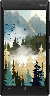 Силиконовый чехол С изображением лесного пейзажа для Nokia Lumia 930 - 6548u-311 изображение 