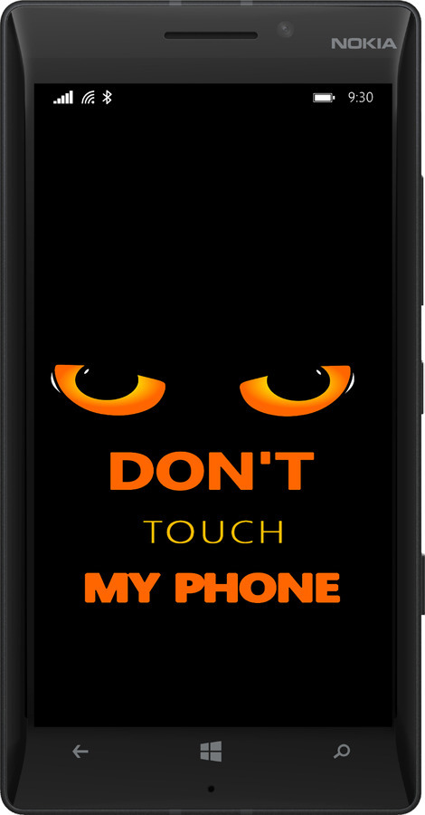 Силиконовый чехол Don't touch the phone для Nokia Lumia 930 - 4261u-311 изображение 