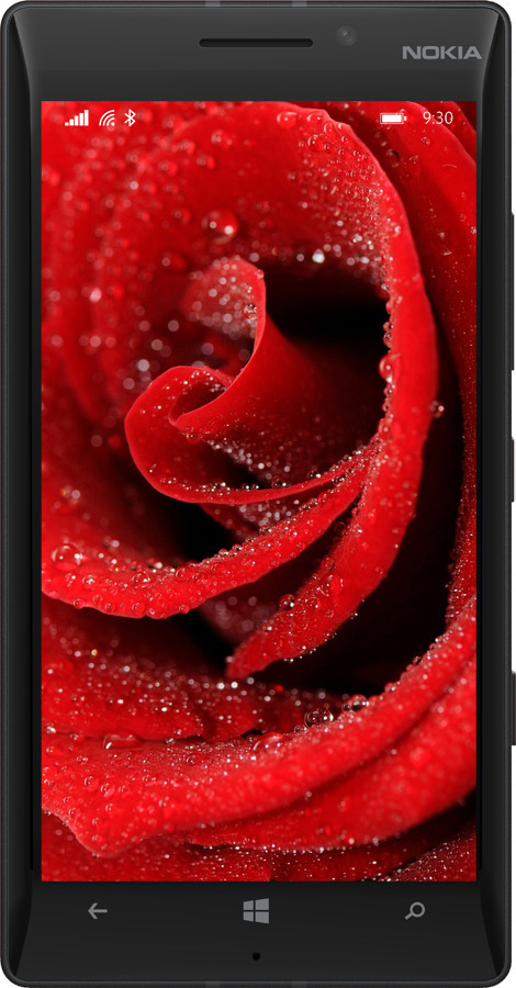 Силиконовый чехол Красная роза для Nokia Lumia 930 - 529u-311 изображение 