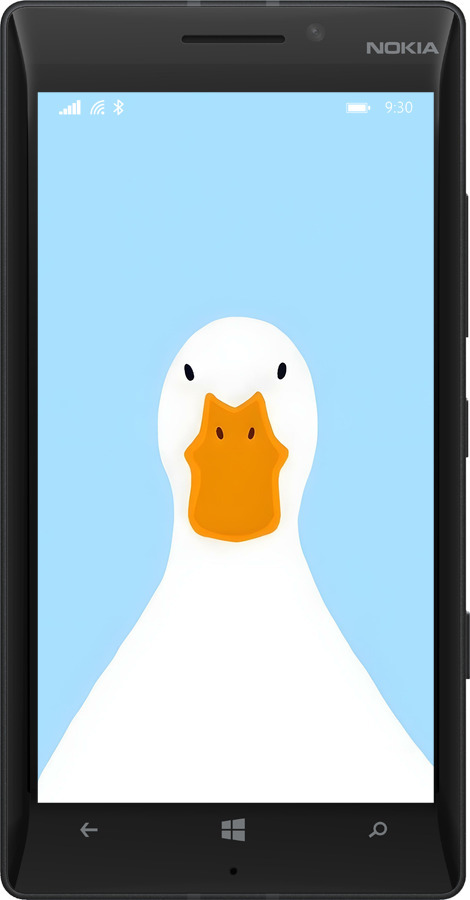 Силиконовый чехол Гусь для Nokia Lumia 930 - 6350u-311 изображение 