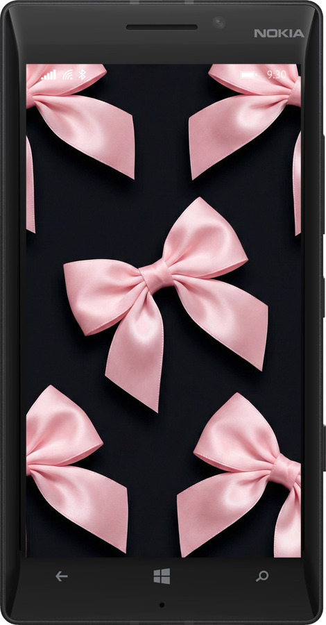 Силиконовый чехол Coquette Ribbons Dark Coquette для Nokia Lumia 930 - 6767u-311 изображение 