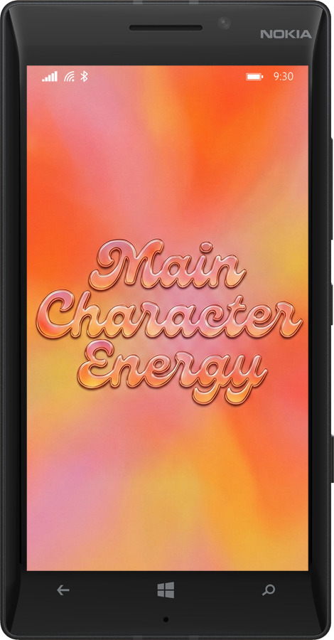 Силиконовый чехол Aura Gradient Main Character Energy Aesthetic Y2K для Nokia Lumia 930 - 6783u-311 изображение 
