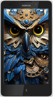 Силіконовий чехол Сова v2 для Nokia XL - 5649u-500 изображение 