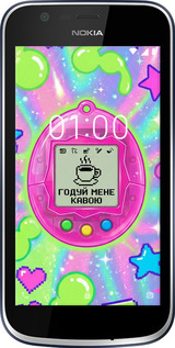 Силиконовый чехол Y2K Aesthetic Retro Pet: Годуй мене кавою для Nokia 1 - 6784u-1373 изображение 