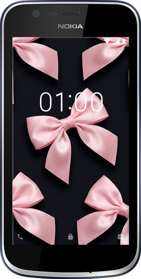 Силіконовий чехол Coquette Ribbons Dark Coquette для Nokia 1 - 6767u-1373 изображение 