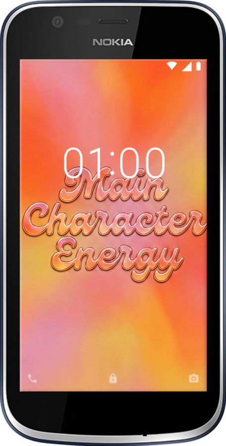 Силіконовий чехол Aura Gradient Main Character Energy Aesthetic Y2K для Nokia 1 - 6783u-1373 изображение 