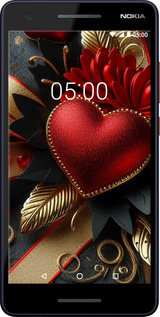 Силиконовый чехол Сердечки v2 для Nokia 2.1 - 5832u-1532 изображение 