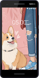 Силиконовый чехол Корги 3 для Nokia 2.1 - 6707u-1532 изображение 