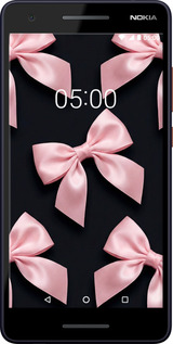 Силіконовий чехол Coquette Ribbons Dark Coquette для Nokia 2.1 - 6767u-1532 изображение 