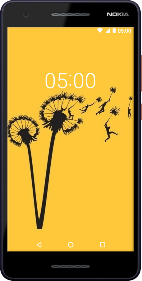 Силиконовый чехол Минимализм одуванчики для Nokia 2.1 - 6449u-1532 изображение 