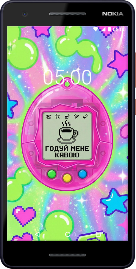 Силиконовый чехол Y2K Aesthetic Retro Pet: Годуй мене кавою для Nokia 2.1 - 6784u-1532 изображение 