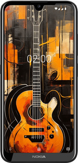 Силиконовый чехол Чехол для телефона Оранжевая Гитара для Nokia 2.2 - 5934u-1706 изображение 