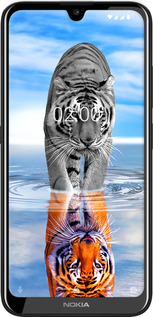 Силиконовый чехол Тигр для Nokia 2.2 - 6016u-1706 изображение 