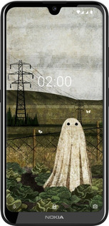 Силиконовый чехол Иллюстрация призрак в капусте для Nokia 2.2 - 6440u-1706 изображение 