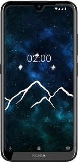 Силіконовий чехол Гори та зірки намальовані на тлі галактики для Nokia 2.2 - 6490u-1706 изображение 