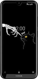 Силиконовый чехол Кошка для Nokia 2.2 - 6505u-1706 изображение 