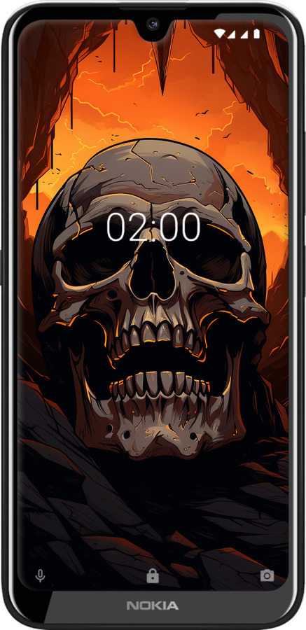 Силіконовий чехол Черв пещері для Nokia 2.2 - 5959u-1706 изображение 