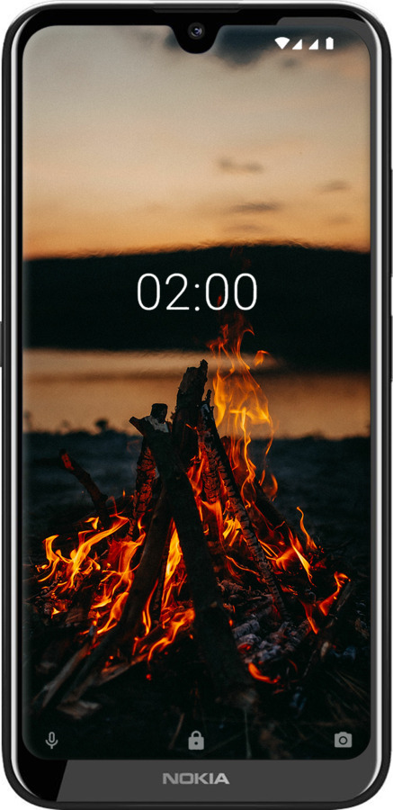 Силіконовий чехол Вогонь для Nokia 2.2 - 6021u-1706 изображение 