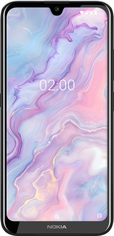 Силіконовий чехол Нежный мрамор для Nokia 2.2 - 6310u-1706 изображение 