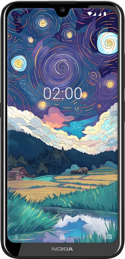 Силиконовый чехол Креативный арт для Nokia 2.2 - 6322u-1706 изображение 