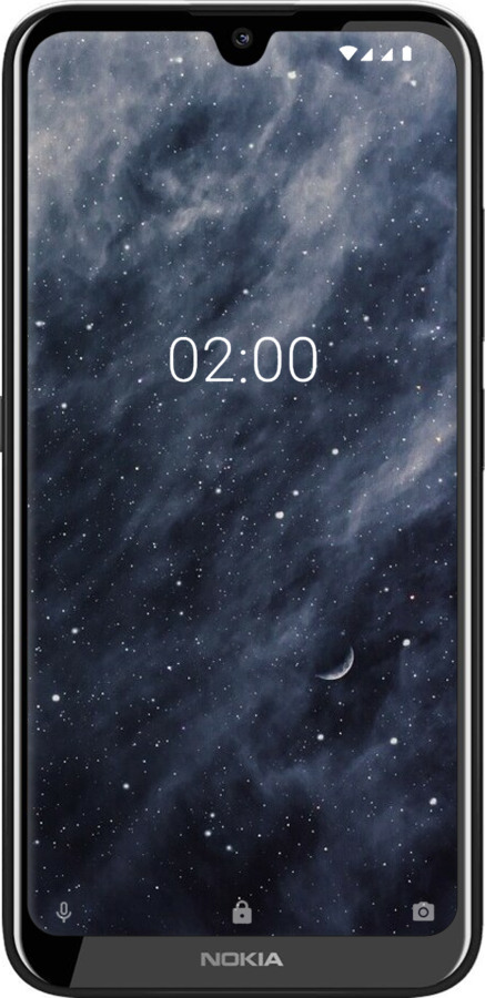 Силиконовый чехол Голубые облака, Голубая луна для Nokia 2.2 - 6398u-1706 изображение 