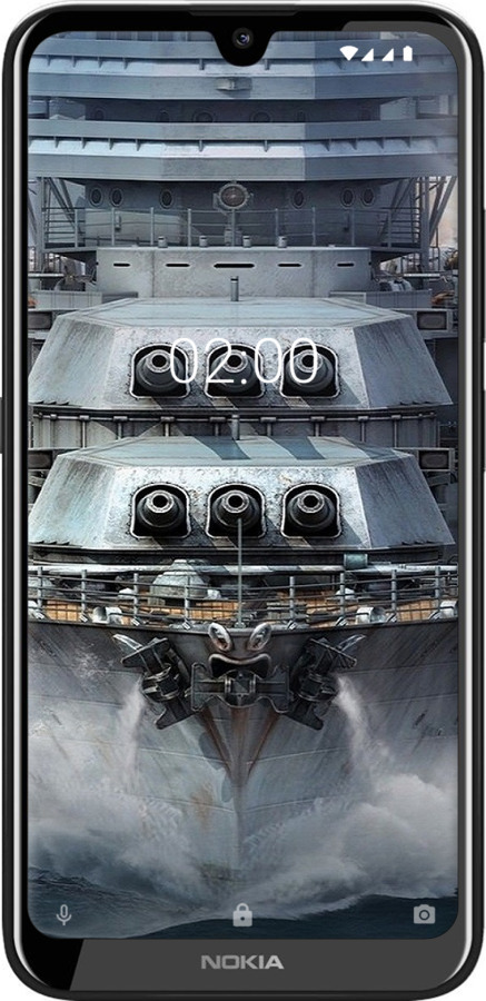 Силиконовый чехол Линкор, world of tanks, wargaming, военный корабль для Nokia 2.2 - 6453u-1706 изображение 