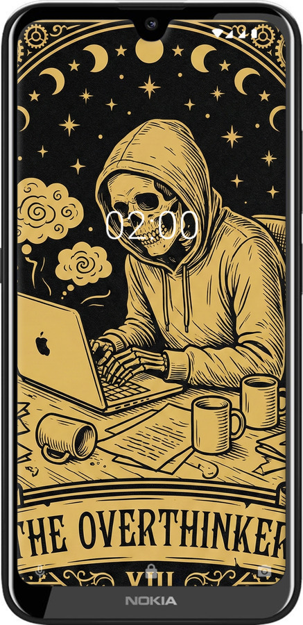 Силиконовый чехол The Overthinker для Nokia 2.2 - 6774u-1706 изображение 