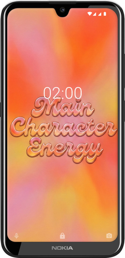 Силіконовий чехол Aura Gradient Main Character Energy Aesthetic Y2K для Nokia 2.2 - 6783u-1706 изображение 