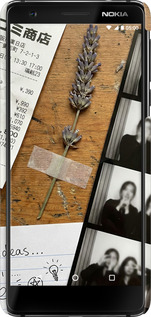 3D пластиковый матовый чехол Aesthetic Scrapbook Collage для Nokia 3.1 - 6773m-1530 изображение 