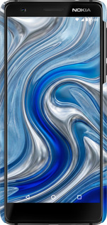 3D пластиковый матовый чехол Liquid Chrome для Nokia 3.1 - 6781m-1530 изображение 