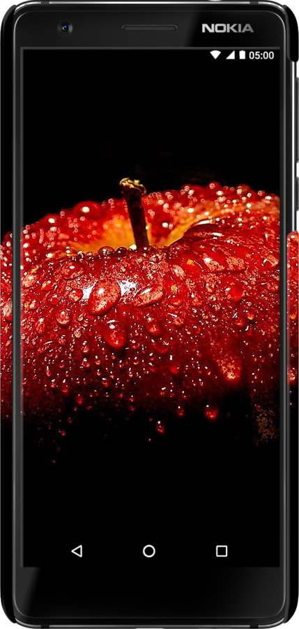 3D пластиковый матовый чехол Яблоко для Nokia 3.1 - 6022m-1530 изображение 