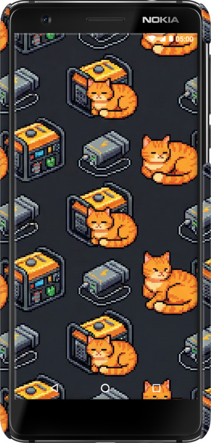 3D пластиковый матовый чехол Autonomous Zone для Nokia 3.1 - 6771m-1530 изображение 
