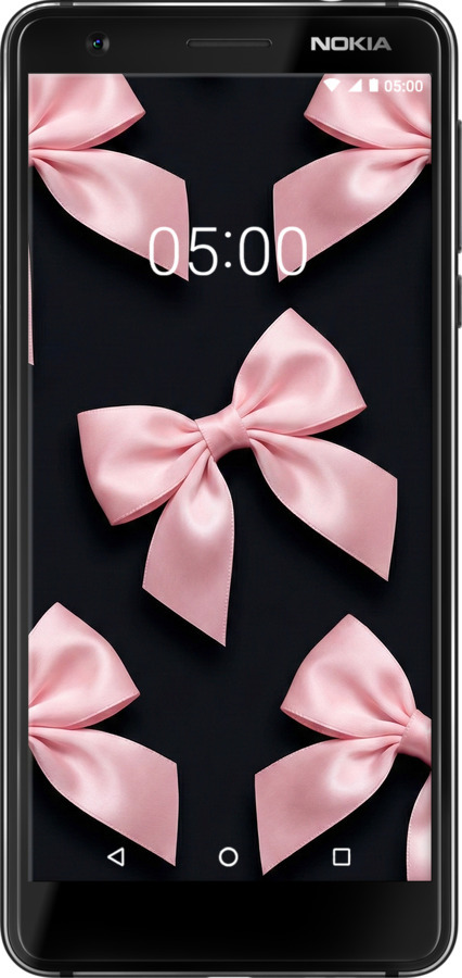 Силіконовий чехол Coquette Ribbons Dark Coquette для Nokia 3.1 - 6767u-1530 изображение 