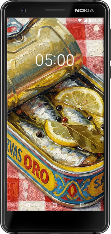 Силіконовий чехол Vintage Sardine Tin Phone для Nokia 3.1 - 6772u-1530 изображение 