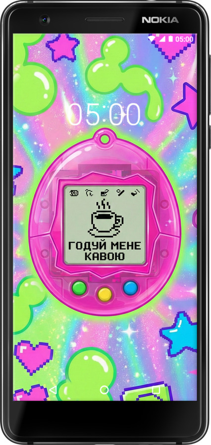 Силіконовий чехол Y2K Aesthetic Retro Pet: Годуй мене кавою для Nokia 3.1 - 6784u-1530 изображение 