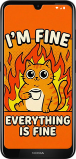 Силиконовый чехол Funny Cat для Nokia 3.2 - 6786u-1705 изображение 