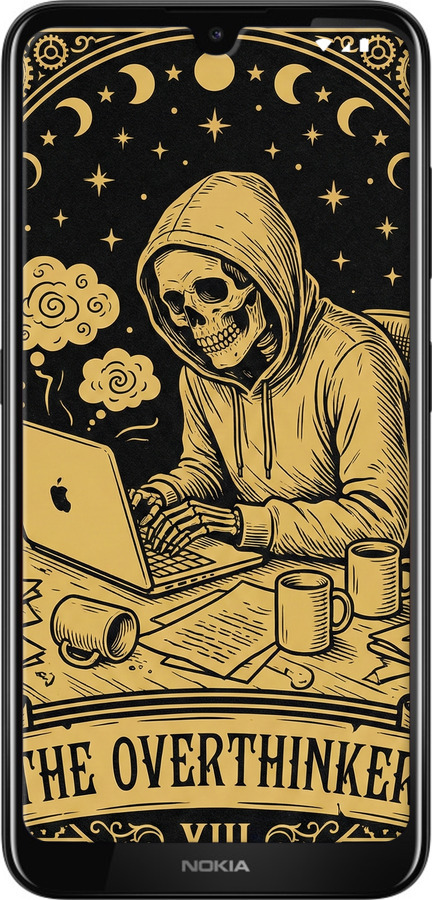 Силиконовый чехол The Overthinker для Nokia 3.2 - 6774u-1705 изображение 