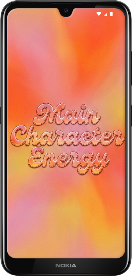 Силиконовый чехол Aura Gradient Main Character Energy Aesthetic Y2K для Nokia 3.2 - 6783u-1705 изображение 