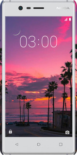 3D пластиковый матовый чехол Пальмы для Nokia 3 - 5873m-818 изображение 