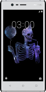 3D пластиковий матовий чехол Скелетне мистецтво для Nokia 3 - 6536m-818 изображение 