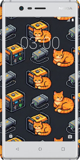 3D пластиковый матовый чехол Autonomous Zone для Nokia 3 - 6771m-818 изображение 