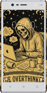 3D пластиковый матовый чехол The Overthinker для Nokia 3 - 6774m-818 изображение 